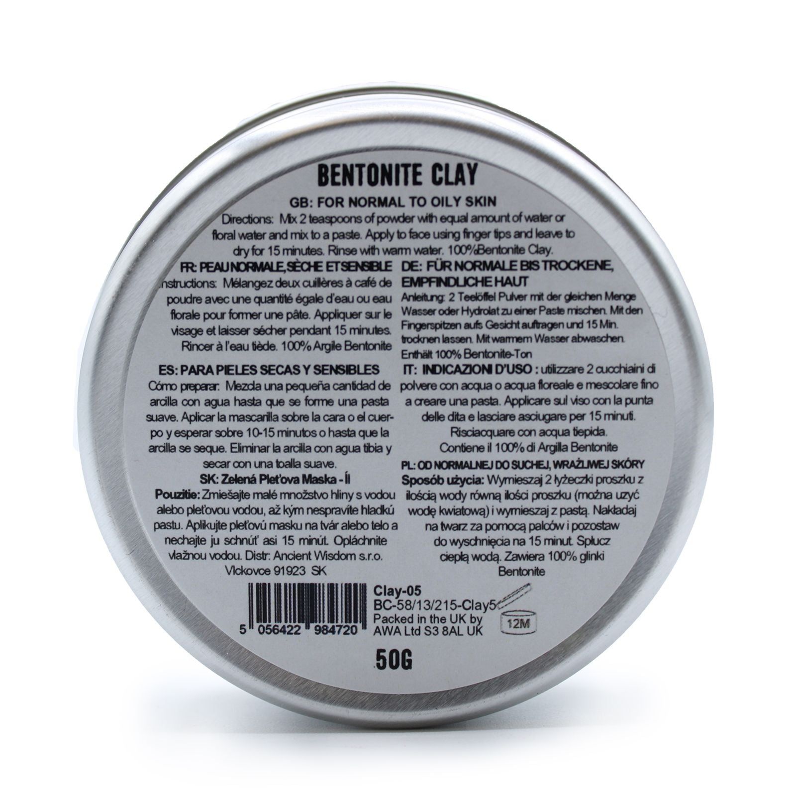 Serenityy Bentonite Clay 50g