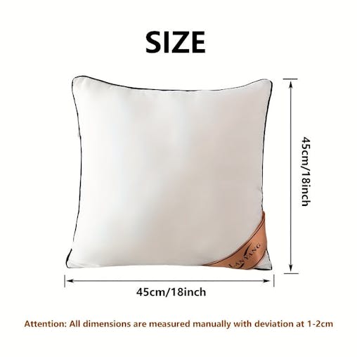 NNETM High-Rebound White Throw Pillows Set (4 pcs)