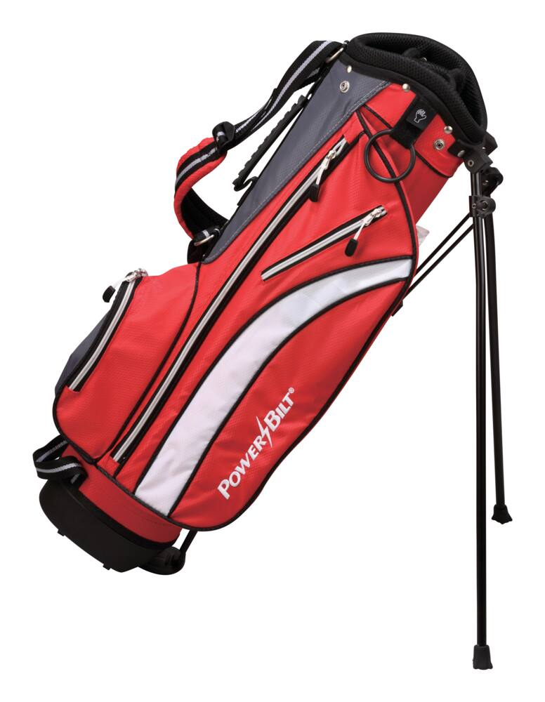 PowerBilt Junior Tour Golf Club Set, Lightweight, For Ages 9-12, Right-Hand, Red