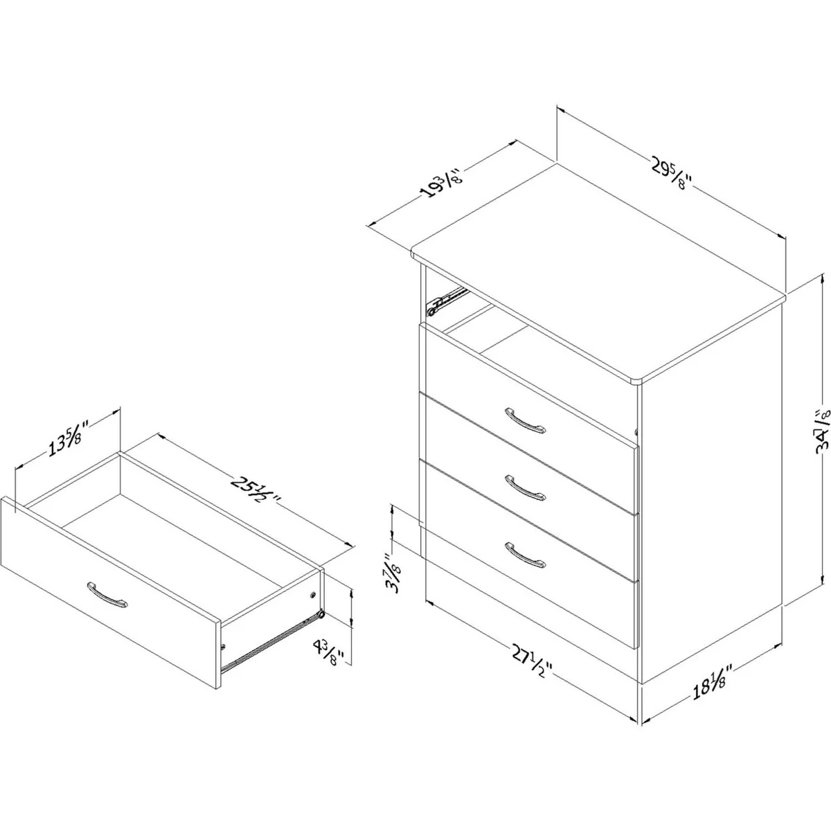South Shore Libra 4-drawer Chest
