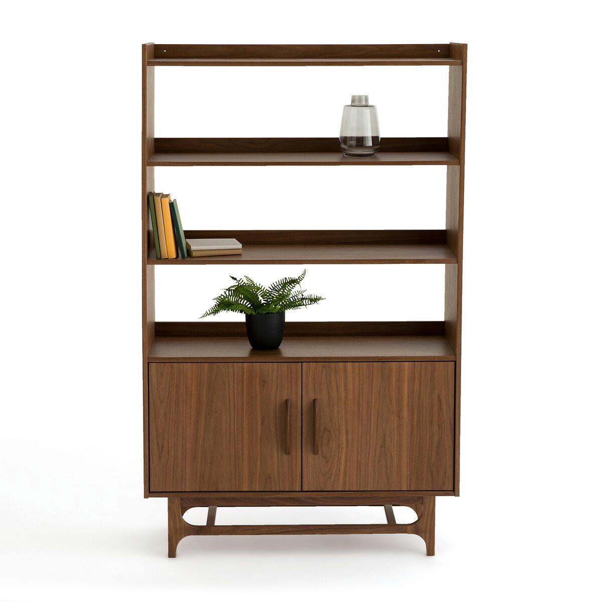 Etagère vintage plaqué noyer, Larsen