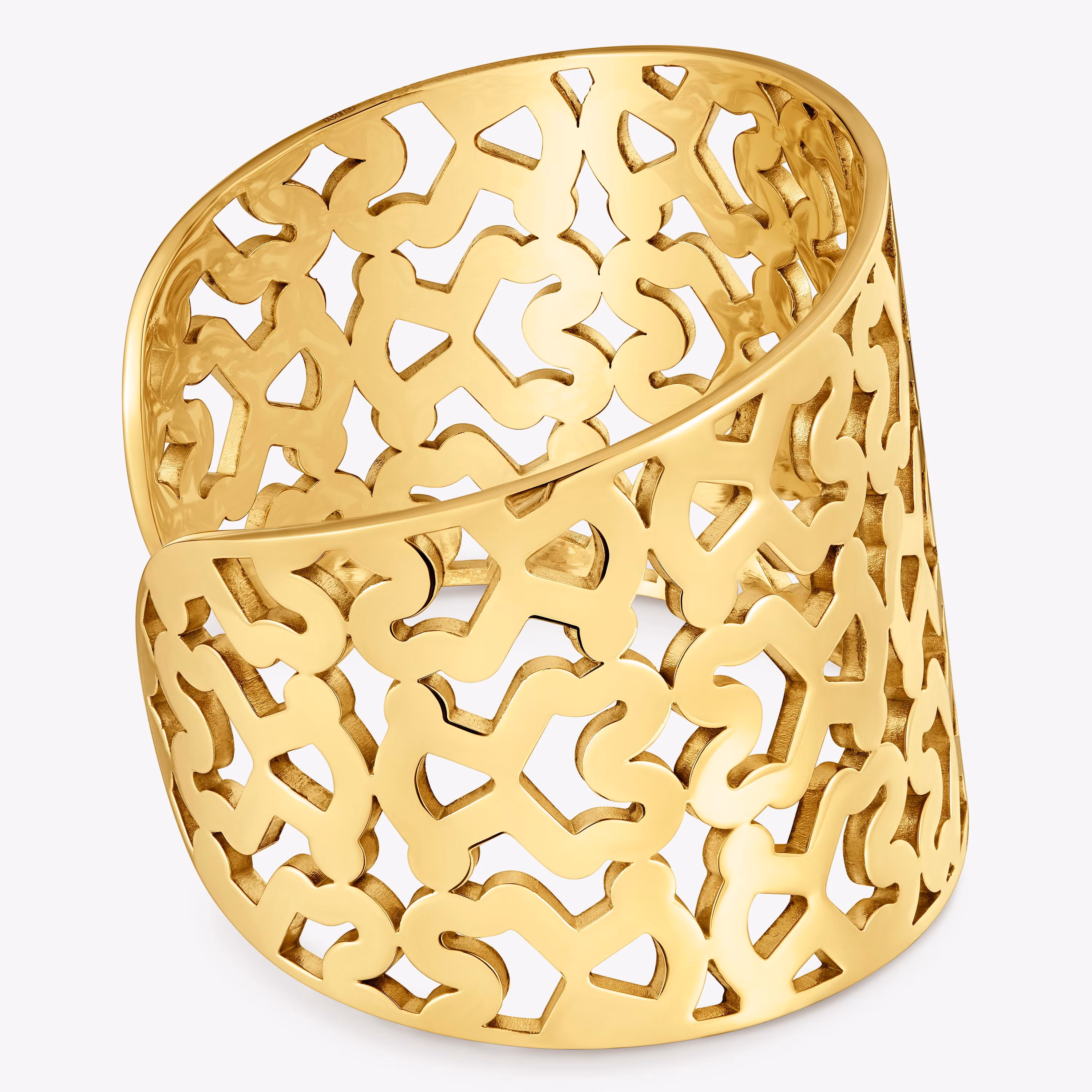 Pulsera esclava de acero dorado 45 mm Kaos