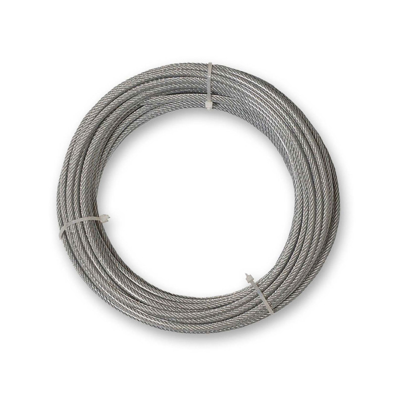 Câble en acier galvanisé avec gaine en PVC Ø 3,5 mm 10 m CHAPUIS