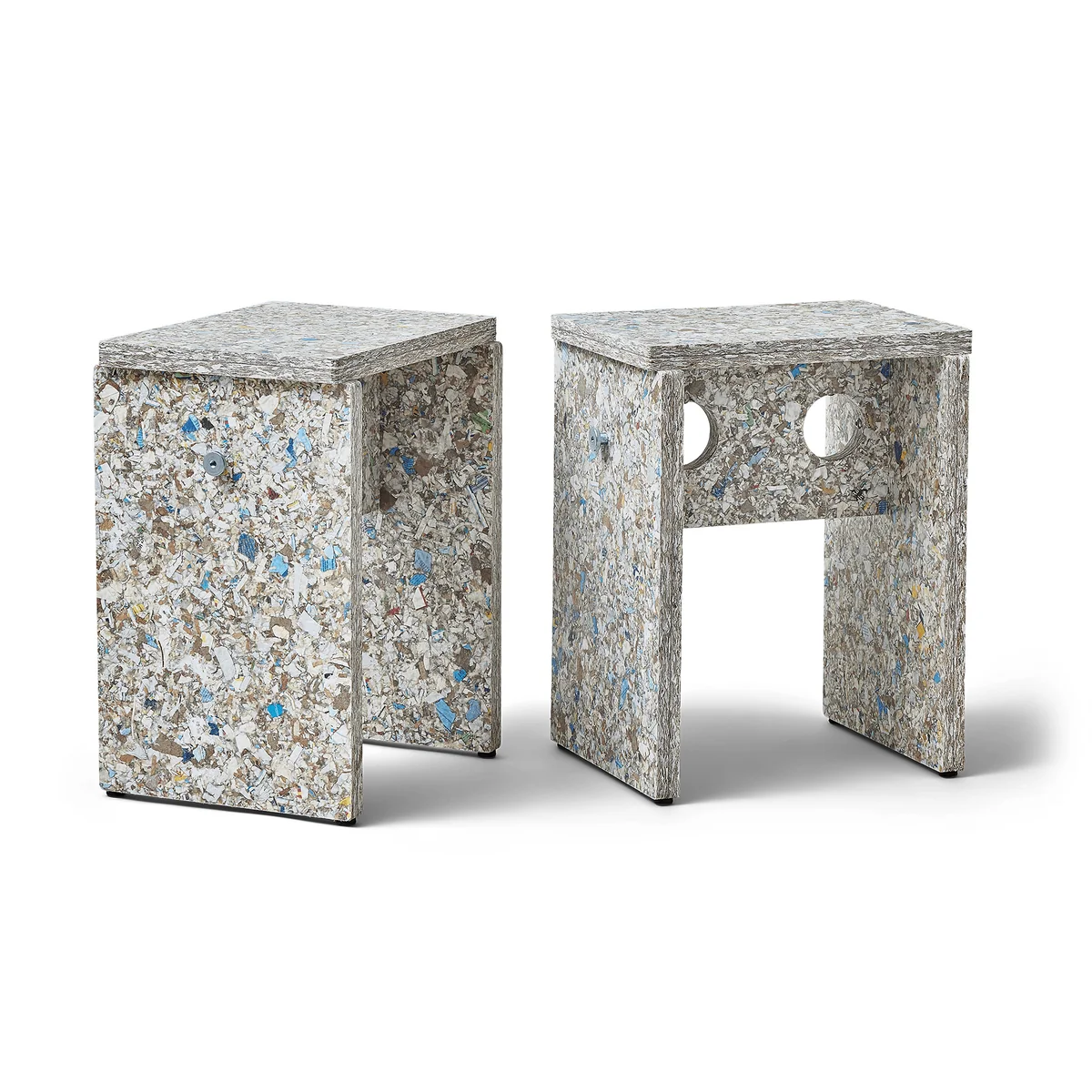 Form & Refine - Remake Hocker, H 45,5 cm, grau