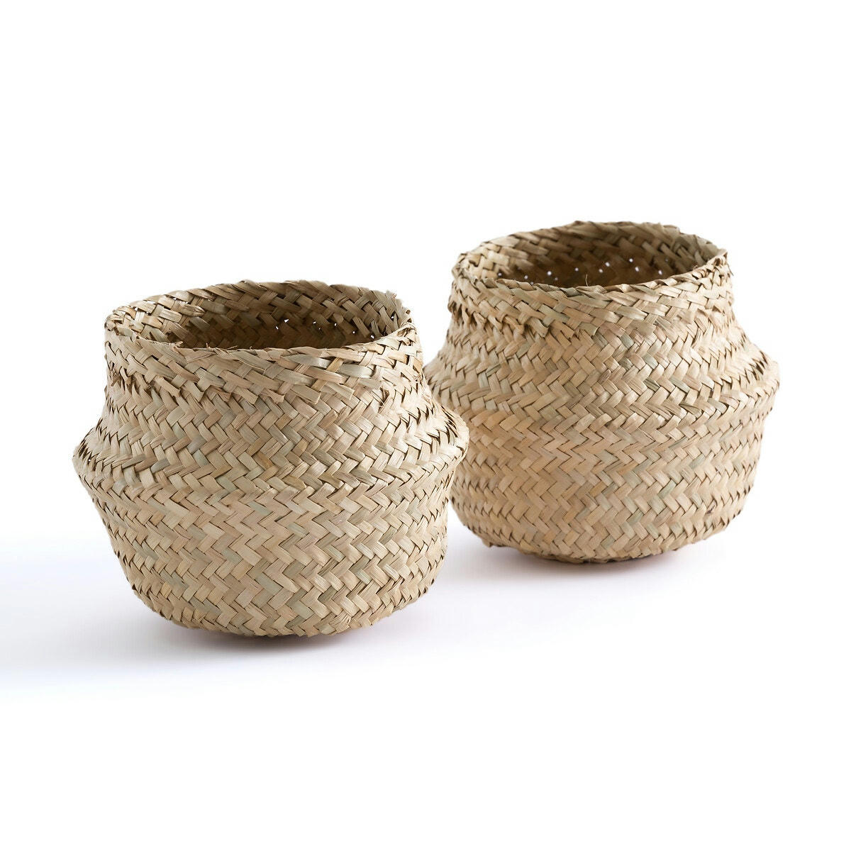 Lot de 2 paniers boule H13 cm, Rixy