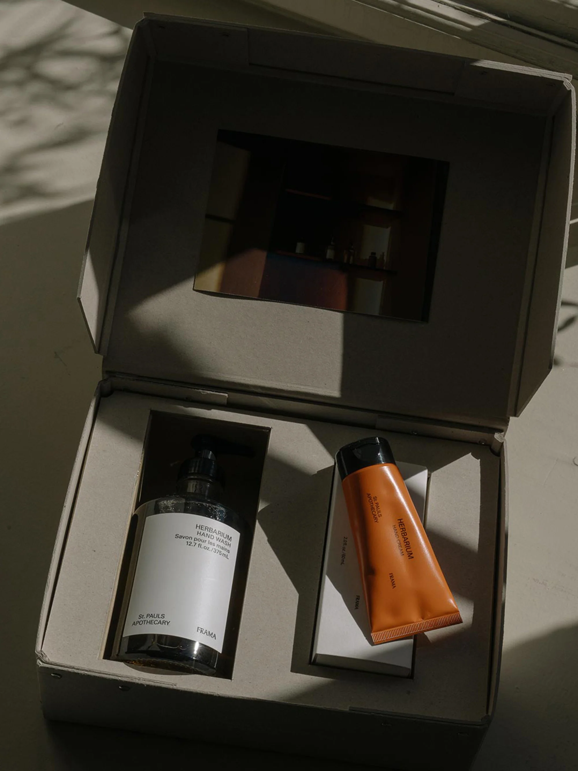 Handpflege-Geschenkbox Herbarium (Orange, Wacholder, Rose & Ho-Holz), 2er-Set