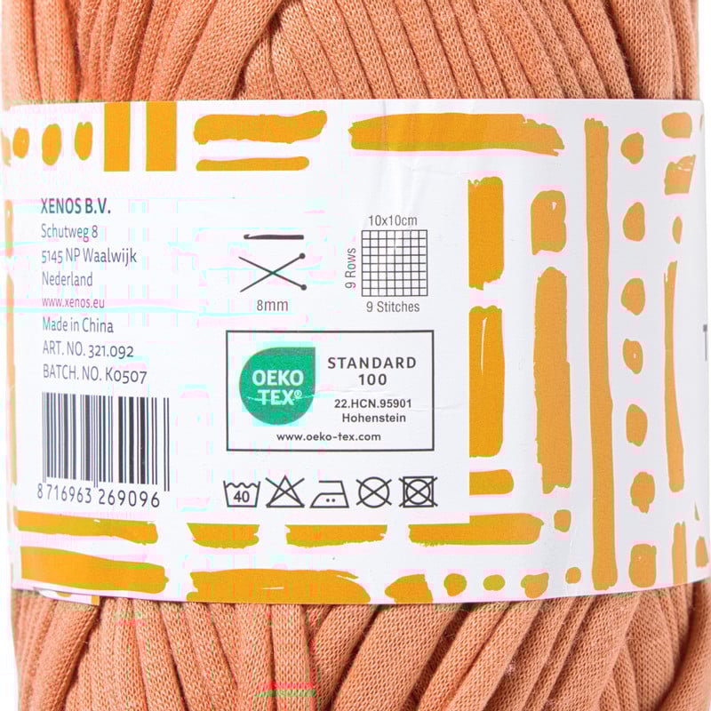 Garen t-shirt - oranje - 100 gram - 29 meter