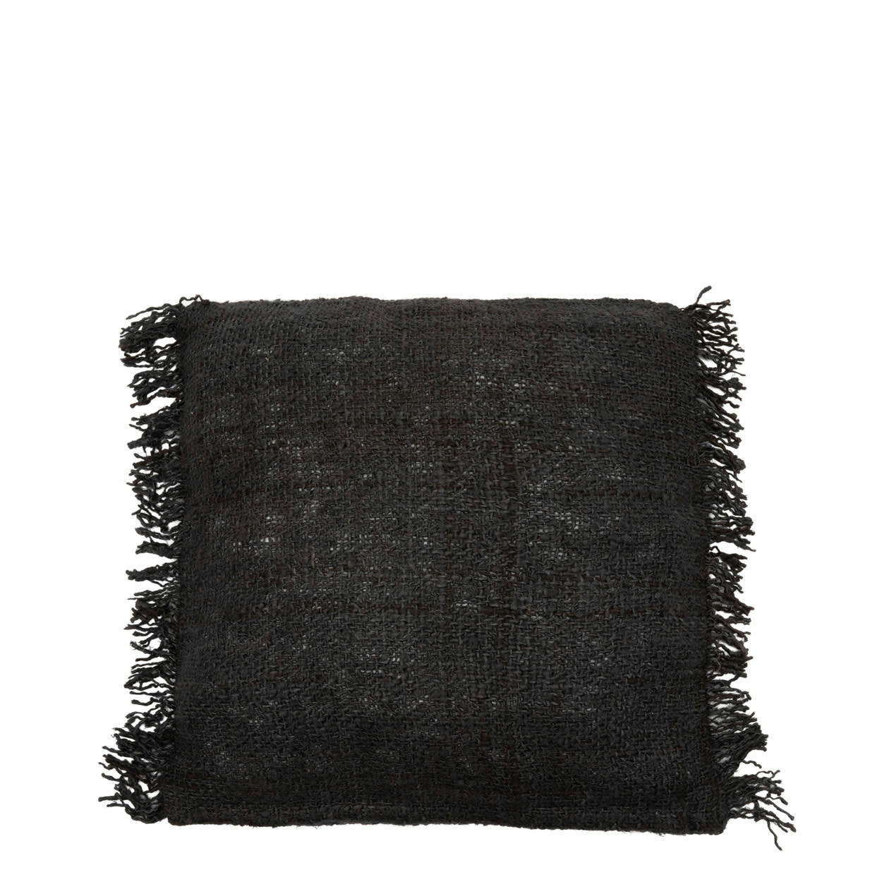 OH MY GEE - Coussin en coton noir 60x60