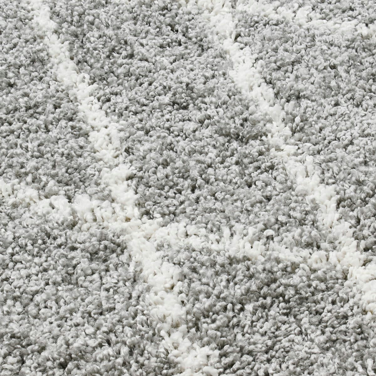 ALBI - Tapis style berbère gris anthracite tout doux 80x140