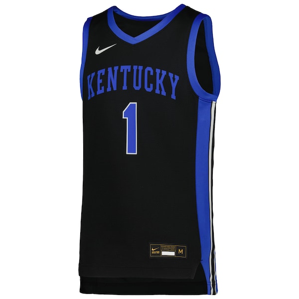 #1 Kentucky Wildcats Nike Youth Icon Replica Basketball Jersey - Black
