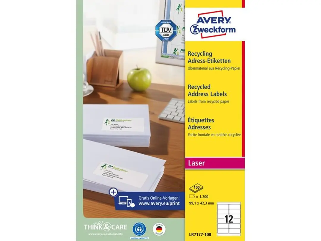 Etiketten 100er-Set Adressetiketten