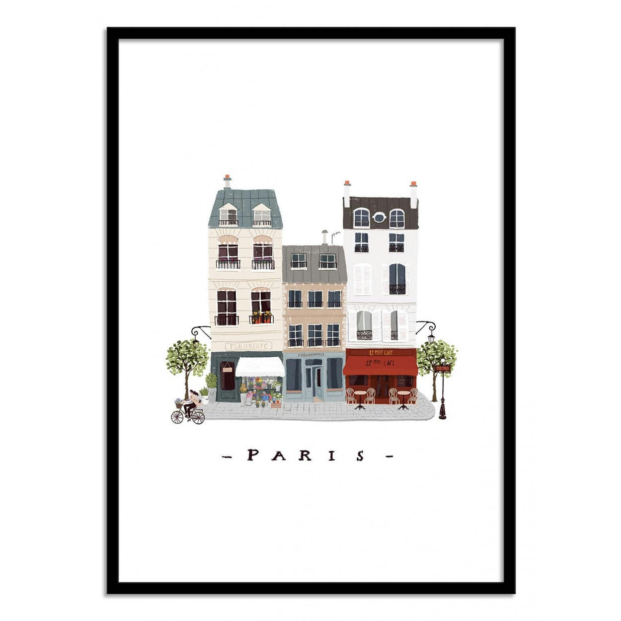 MAJA TOMLJANOVIC - PARIS - MAJA TOMLJANIC - Affiche d'art 30 x 40 cm