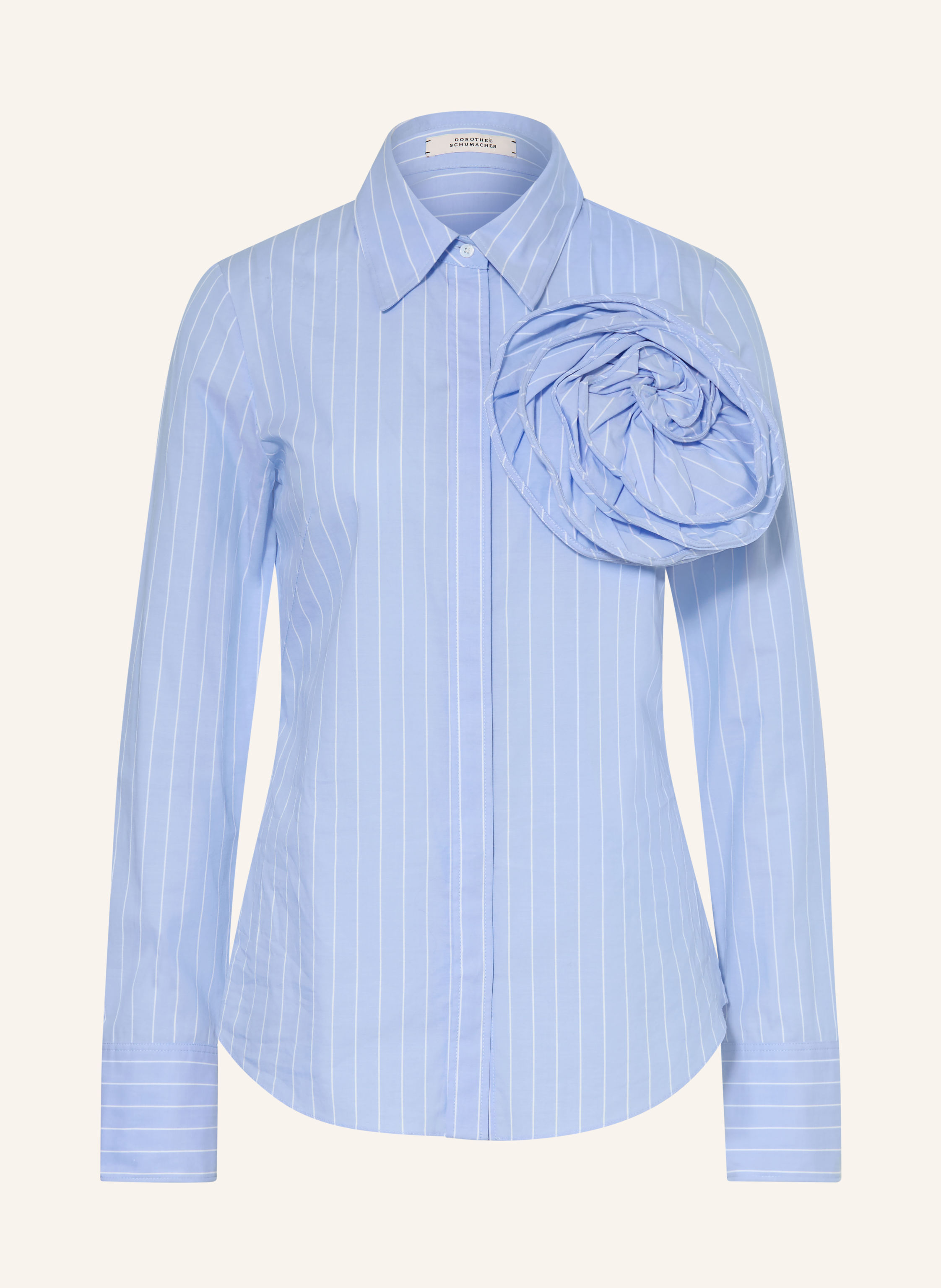 DOROTHEE SCHUMACHER Hemdbluse STRIPED POWER mit abnehmbarer Applikation