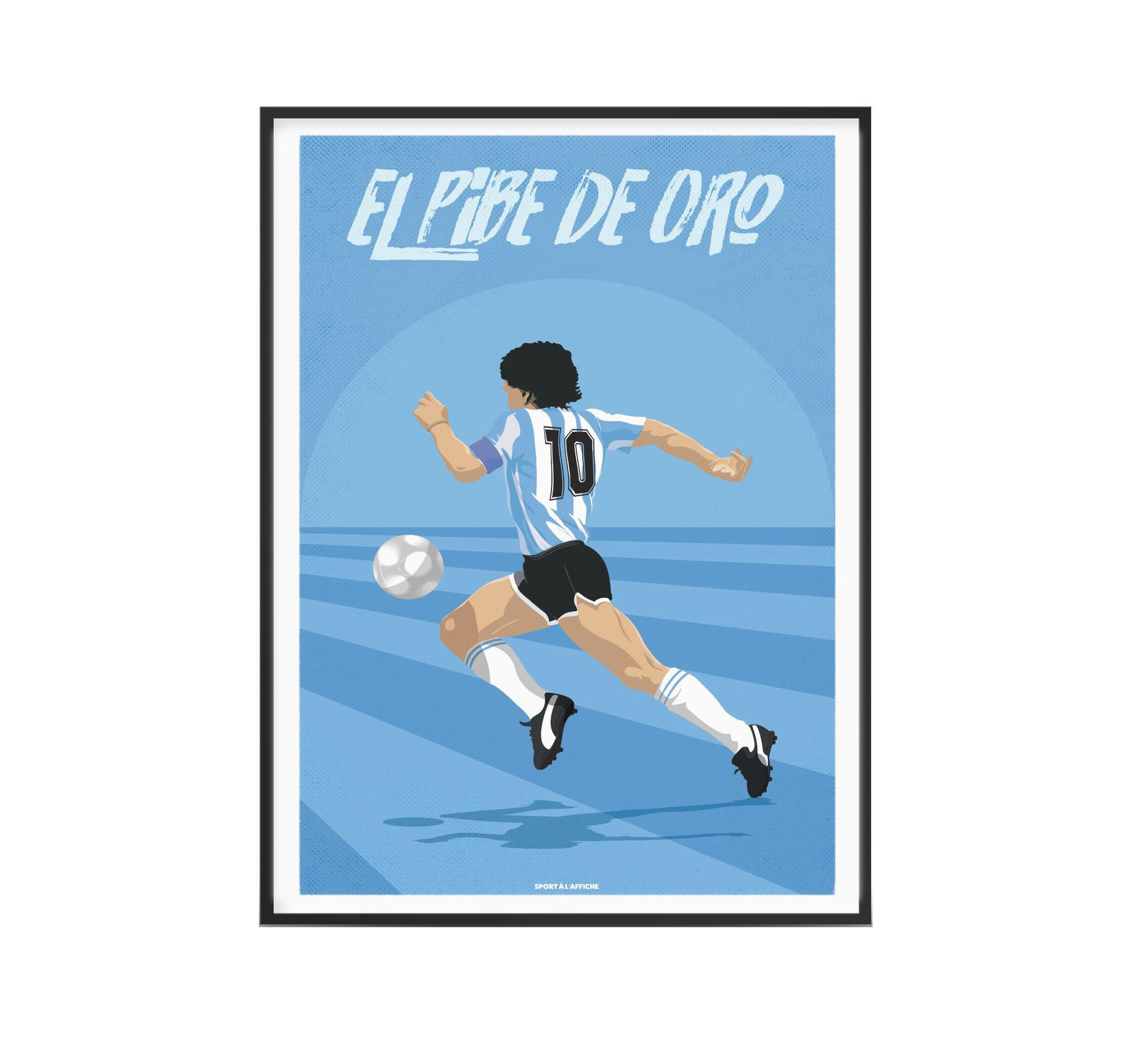 FOOT - Affiche Football - Diego El Pibe de Oro 40 x 60 cm