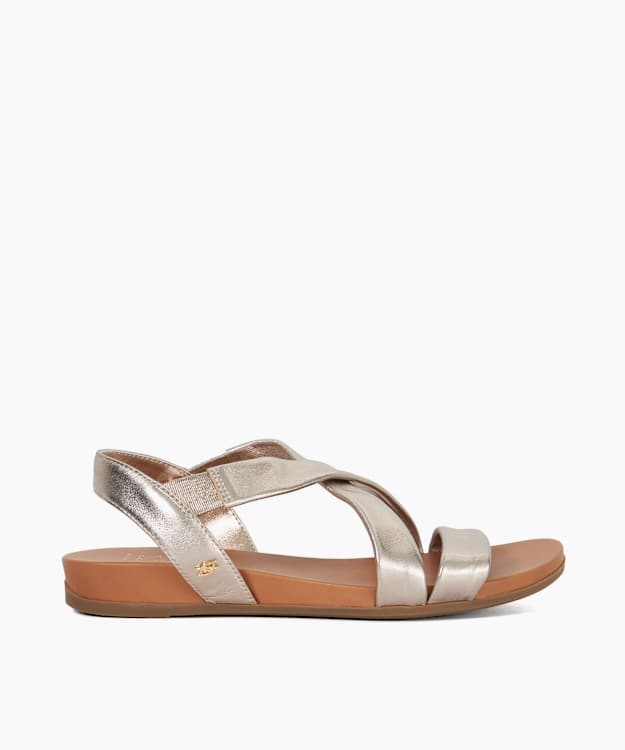 Landies Gold - Wide Fit Casual Sandals