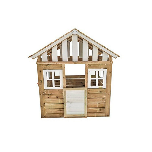 Maison d'enfant en bois Masgames LOLLIPOP XL Blanche Sans parquet