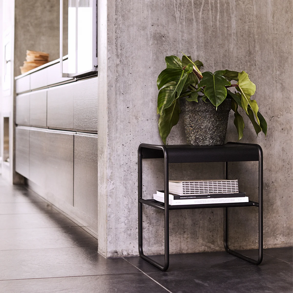 Muubs - Copenhagen Hocker, 40 x 47 cm, schwarz