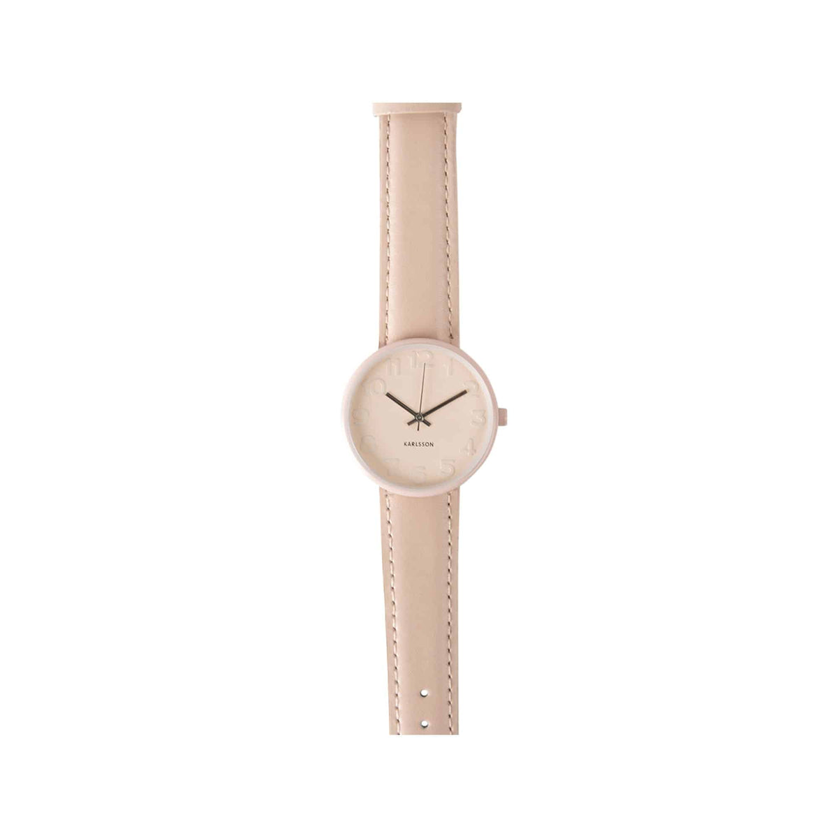 Karlsson horloge Ms. Pink - roze - Ø3.2cm