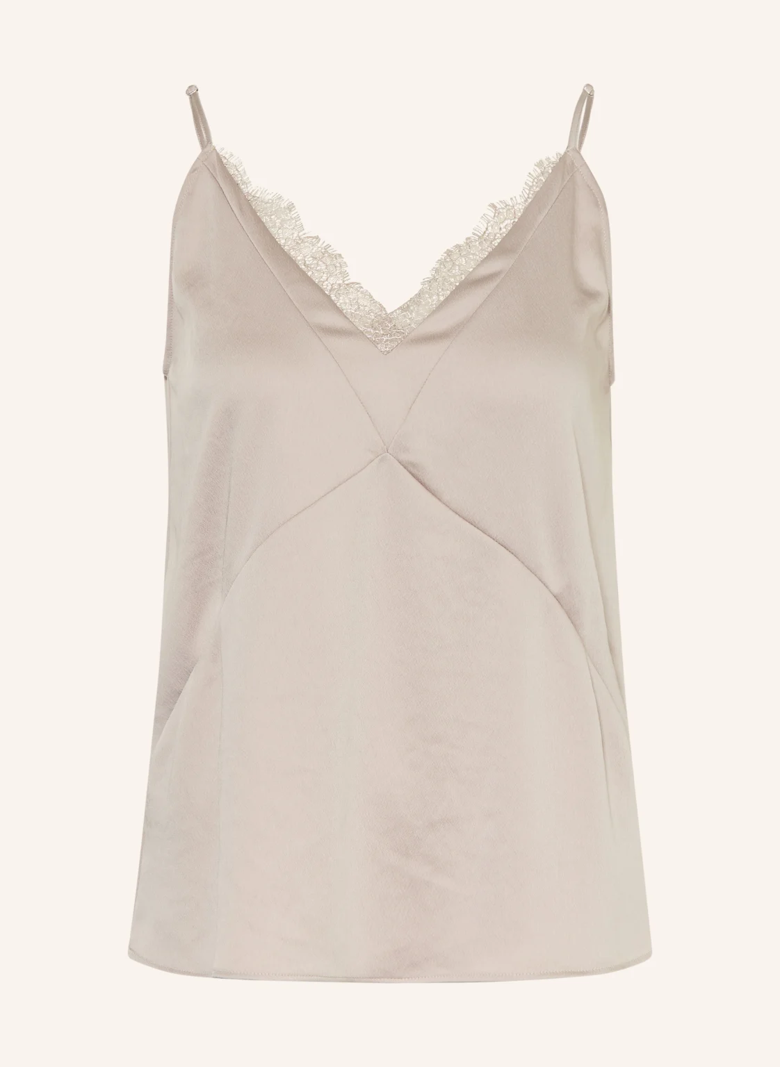 LUISA CERANO Blusentop aus Satin mit Spitze