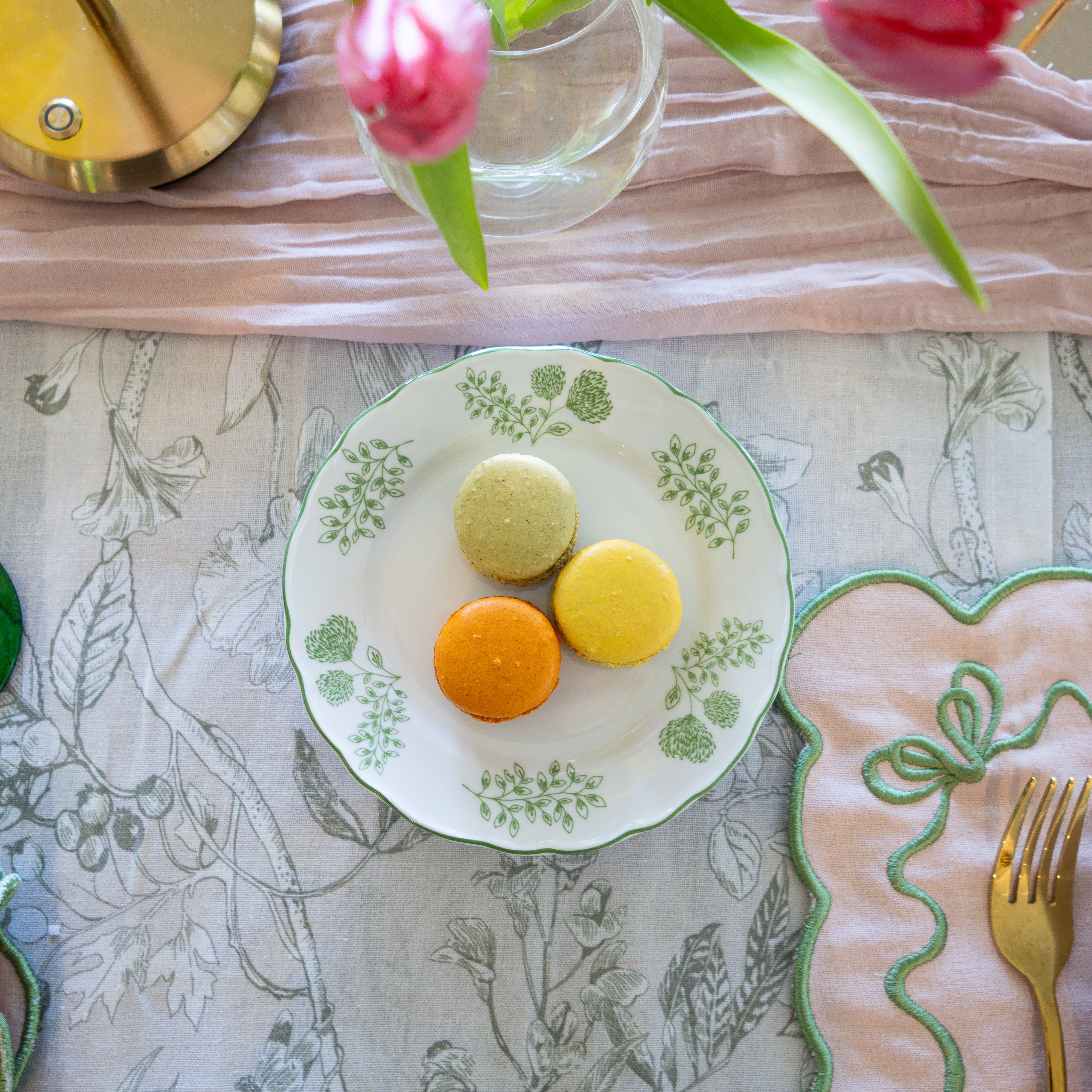 Blooming Dreams Porcelain Dessert Plates, Set of 4