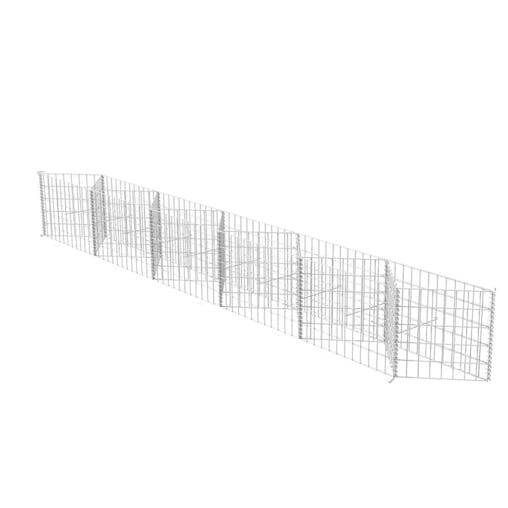 NNEVL Gabion Basket Galvanised Steel 300x30x50 cm