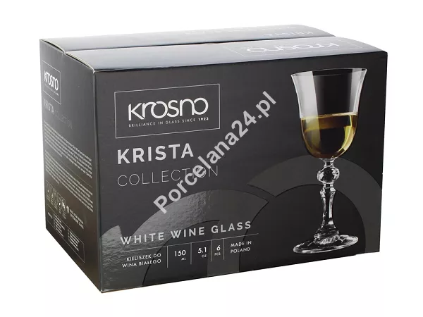Kpl. kieliszków do wina białego 150 ml (6 szt) Krosno - Krista 6030