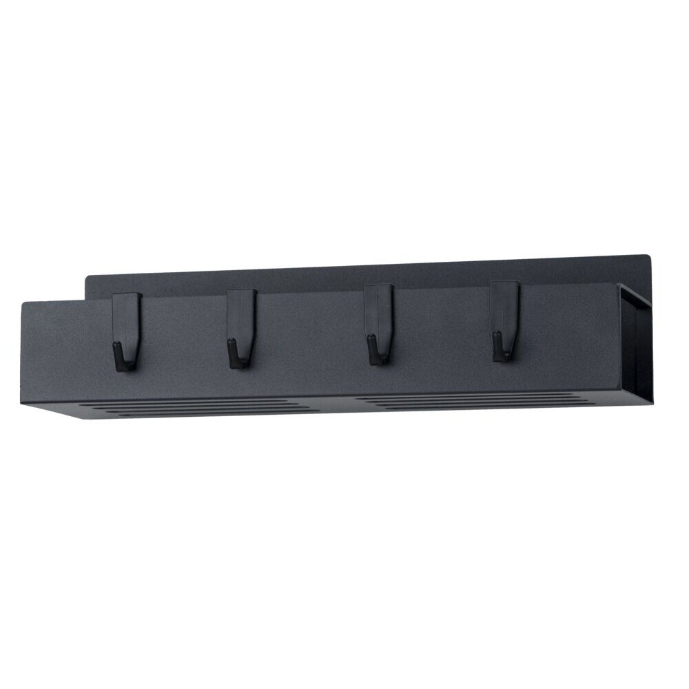 étagère de rangement magnétique plastique noir 29x7,5xH9,5cm