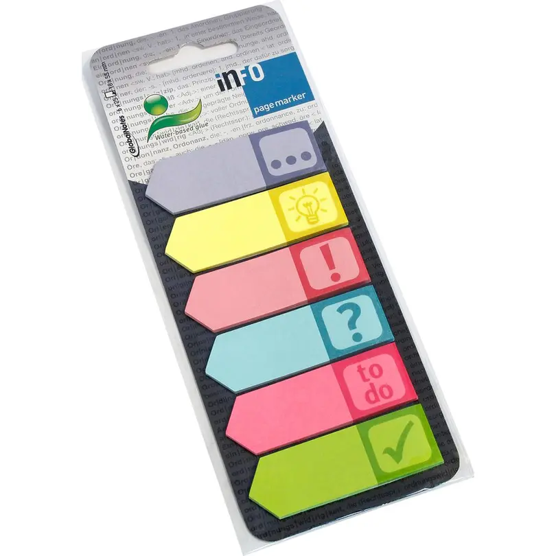 Haftnotiz 6er-Set Info Page Marker