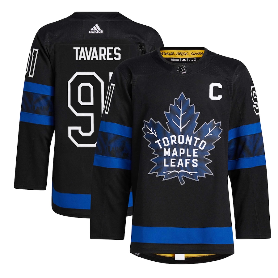 John Tavares Toronto Maple Leafs adidas Alternate Captain Patch Authentic Pro Player - Jersey - Black