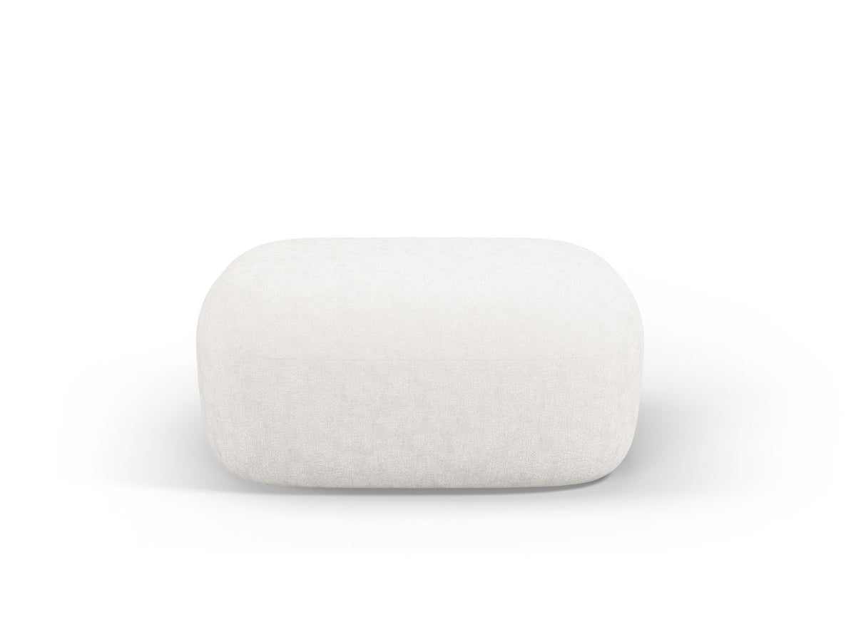 Micadoni Poef Jenny chenille, lichtbeige - 88x90x40cm