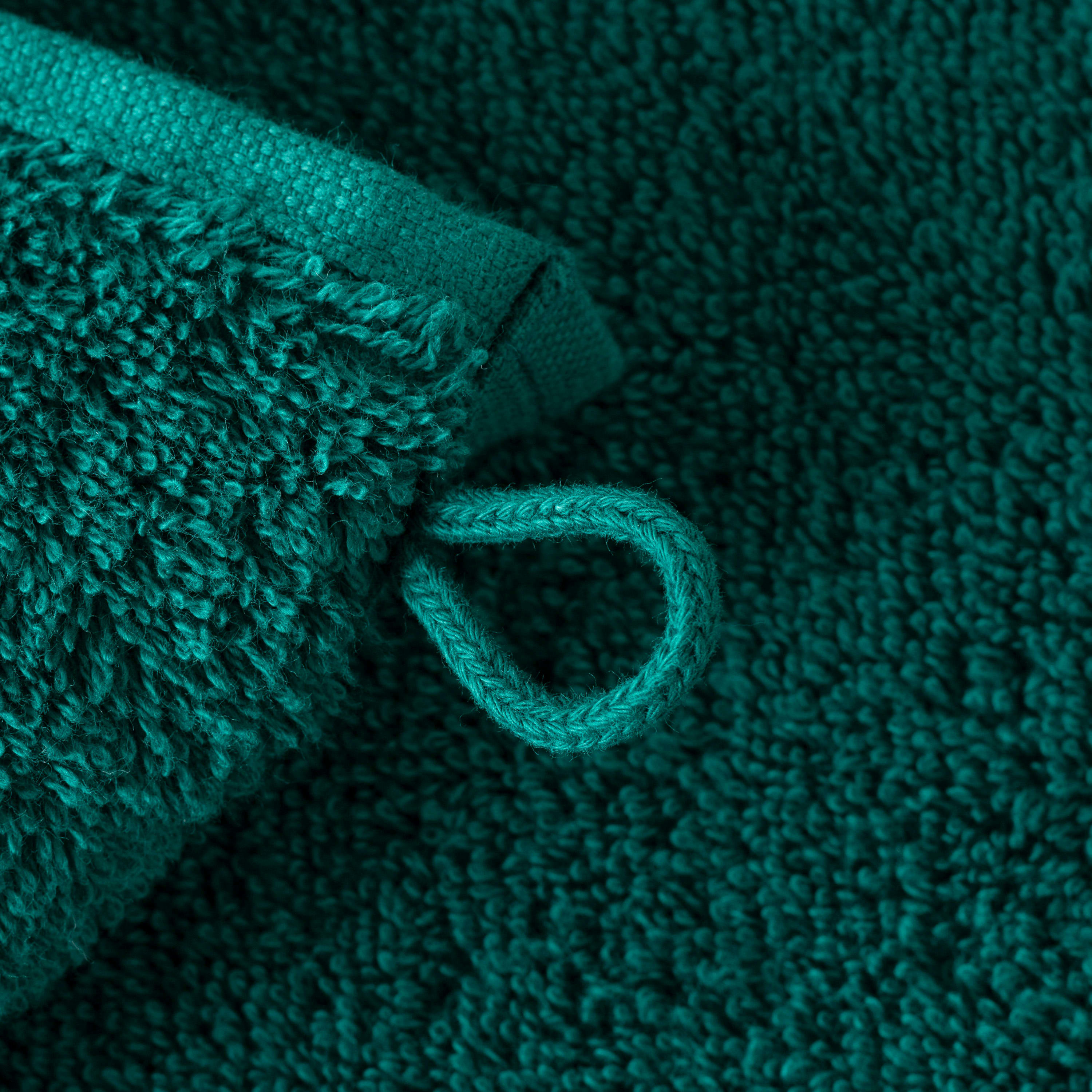 PAPYRUS - Serviette invité coton bouclette brodé bleu 30 x 50 cm