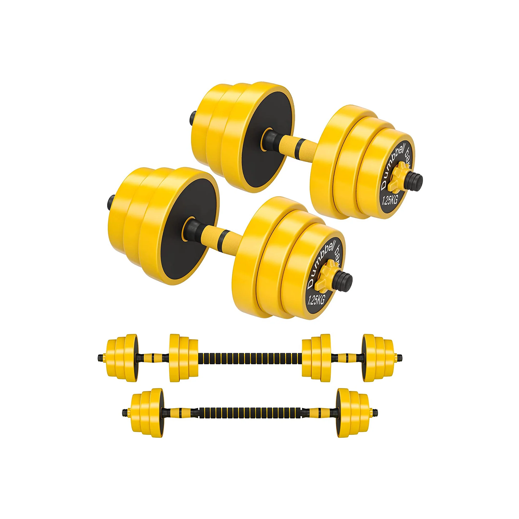 Kit haltères 20 kg jaune