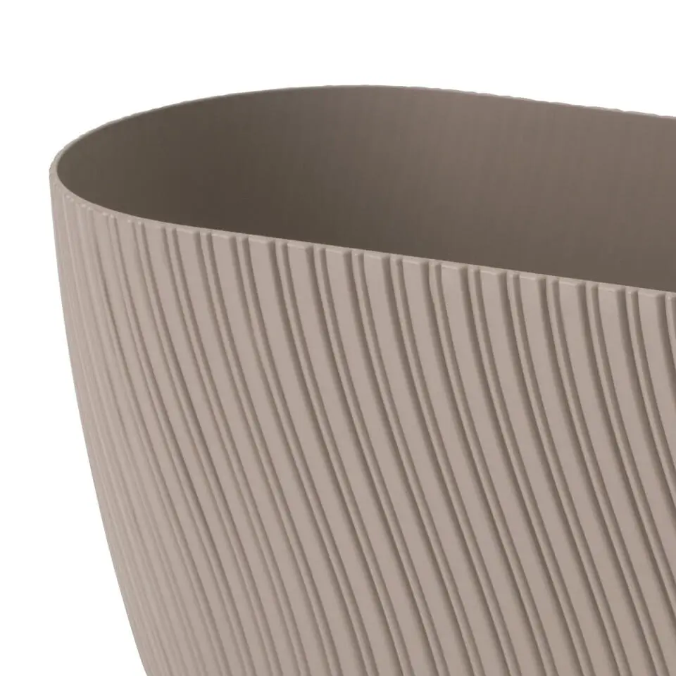 Form Plastic Plantenbak - kunststof - beige - D27 x B12 x H12 cm