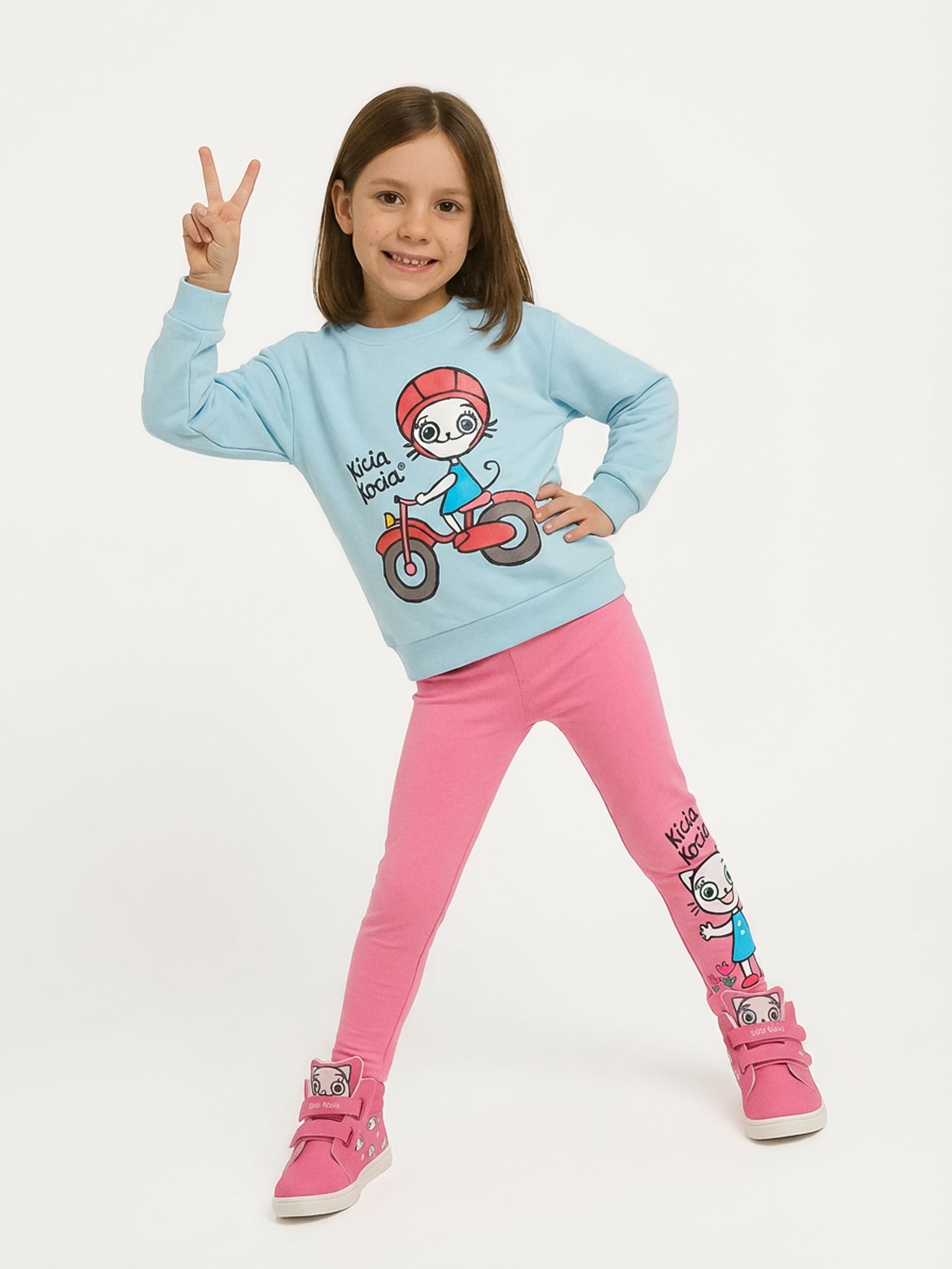 Bluza crewneck z nadrukiem Kicia Kocia