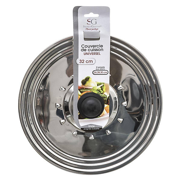 Couvercle en inox universel 26/28/30cm - 5Five