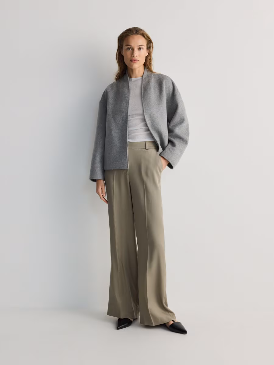 Wide Leg Lyocell Trousers