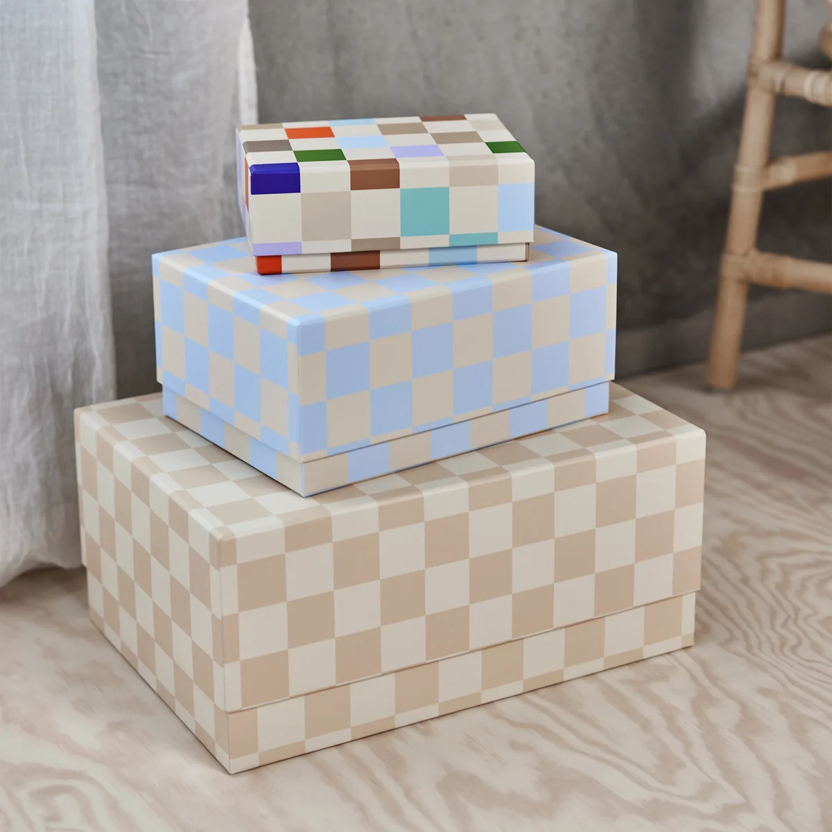OYOY Mini - Mana Aufbewahrungsboxen, mehrfarbig (3er-Set)