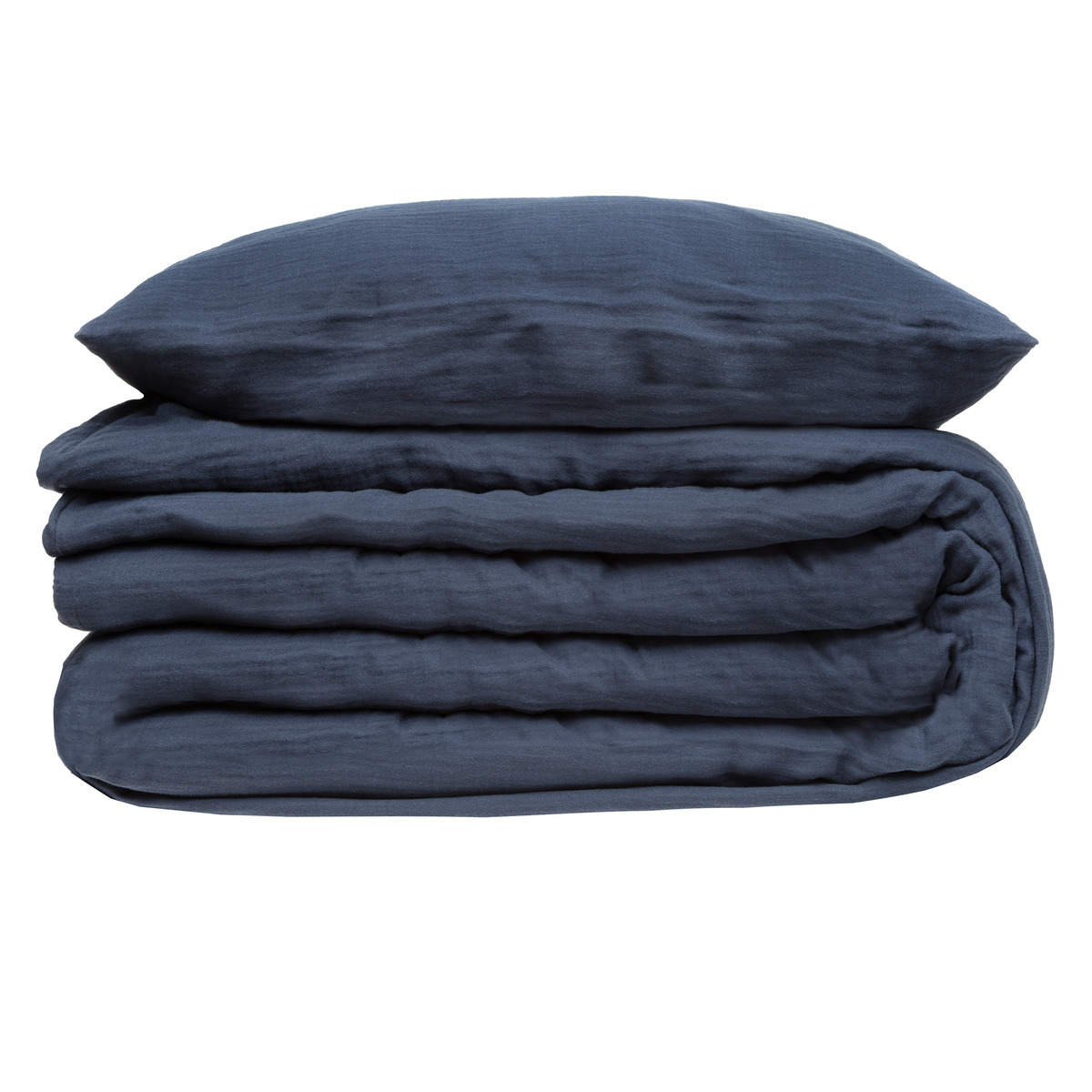 Bed linen set "Flora" Ink blue, 240x220 cm