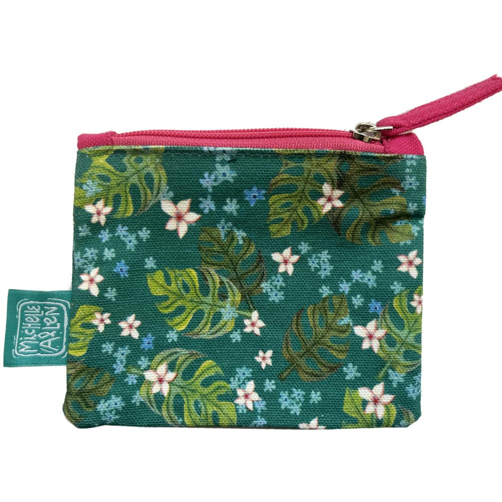 - Pochette plate flamants roses en coton décorée Allen