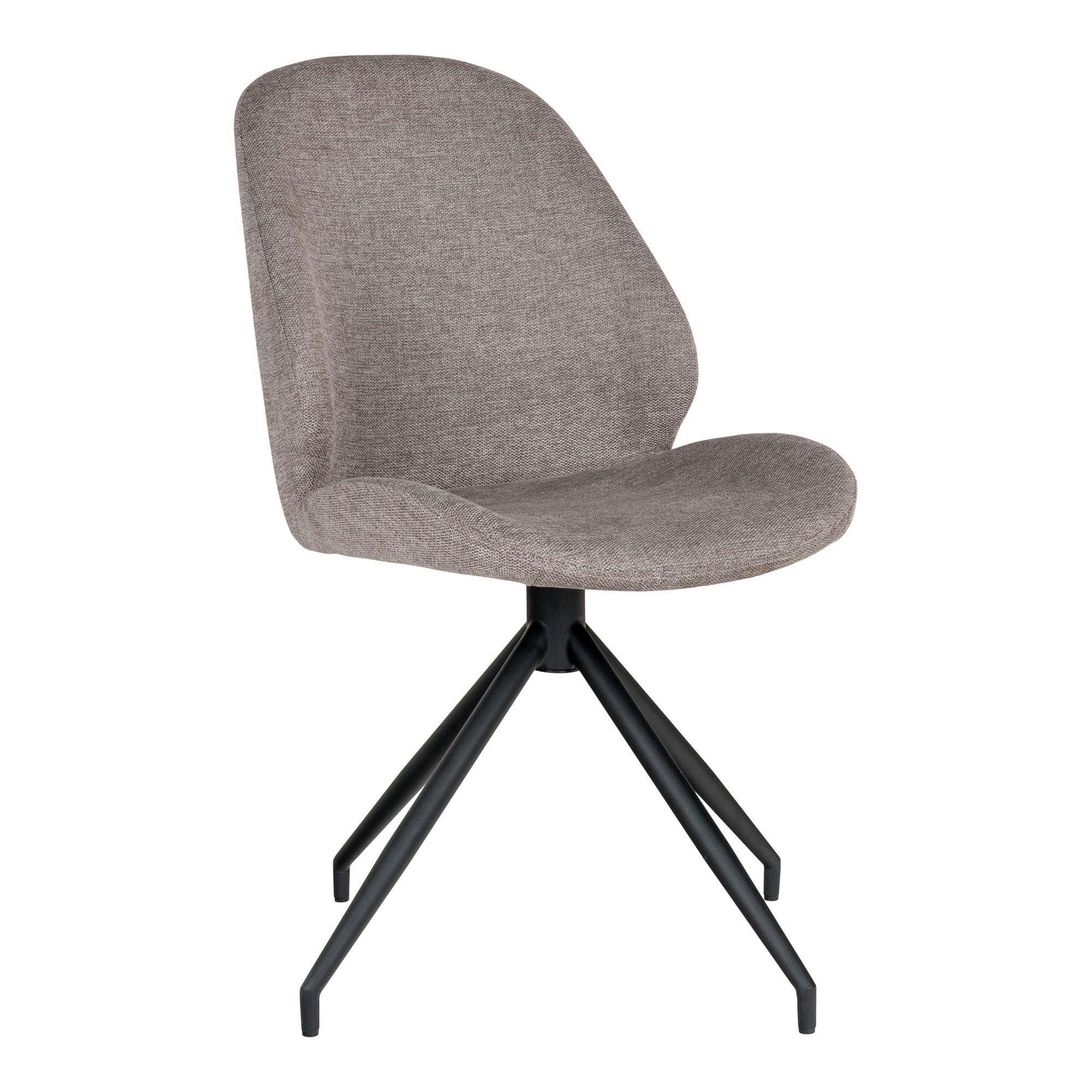 Chaise pivotante gris minéral (lot de 2) BERLIN