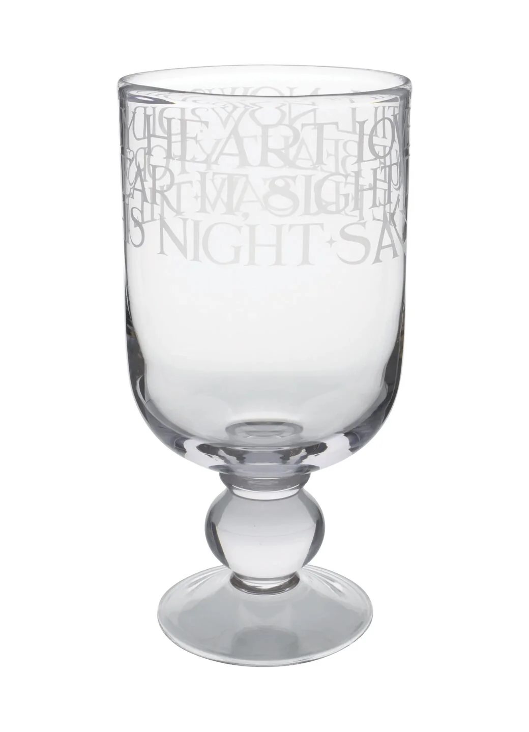 Black Toast Extra Large Crystal Glass Storm Lantern