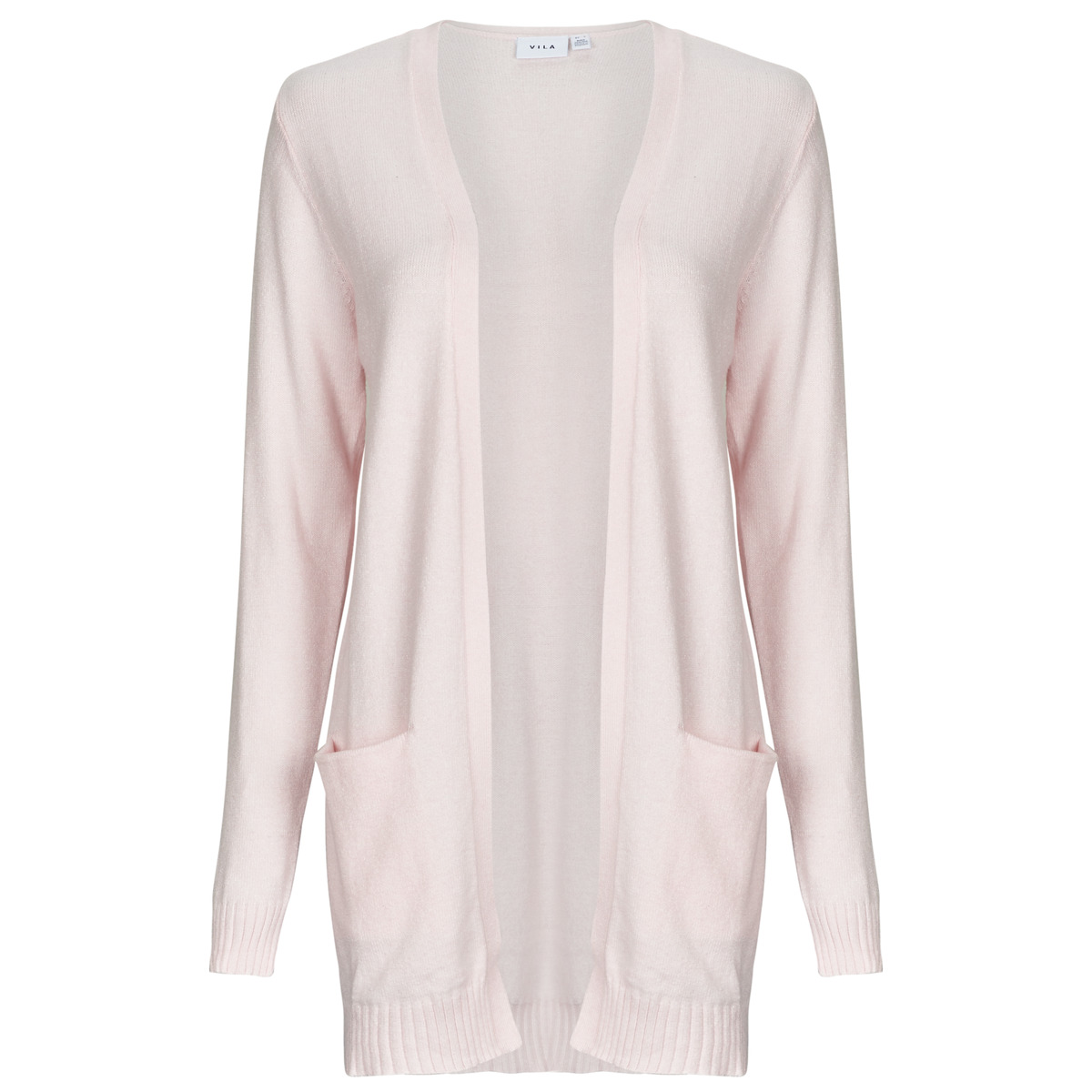 Vila - VIRIL OPEN L/S KNIT - Pink