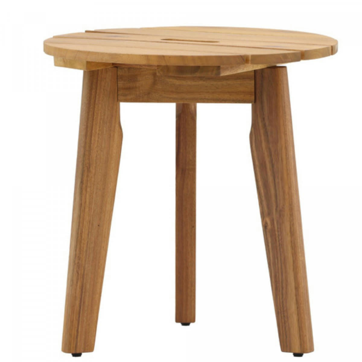 LINOA - Table d'appoint ronde 40cm en bois d'acacia