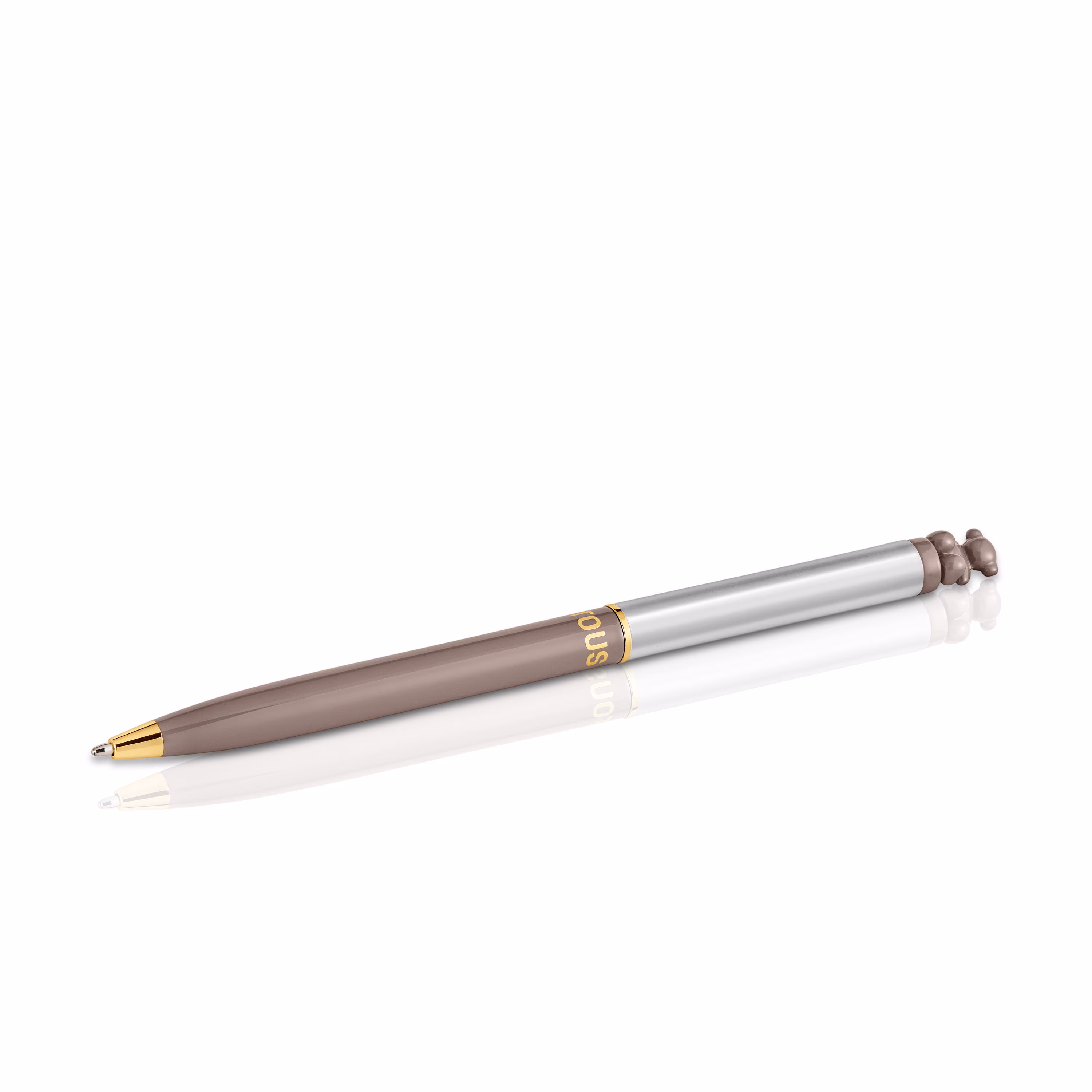 Bolígrafo cromado topo con oso Bold Bear