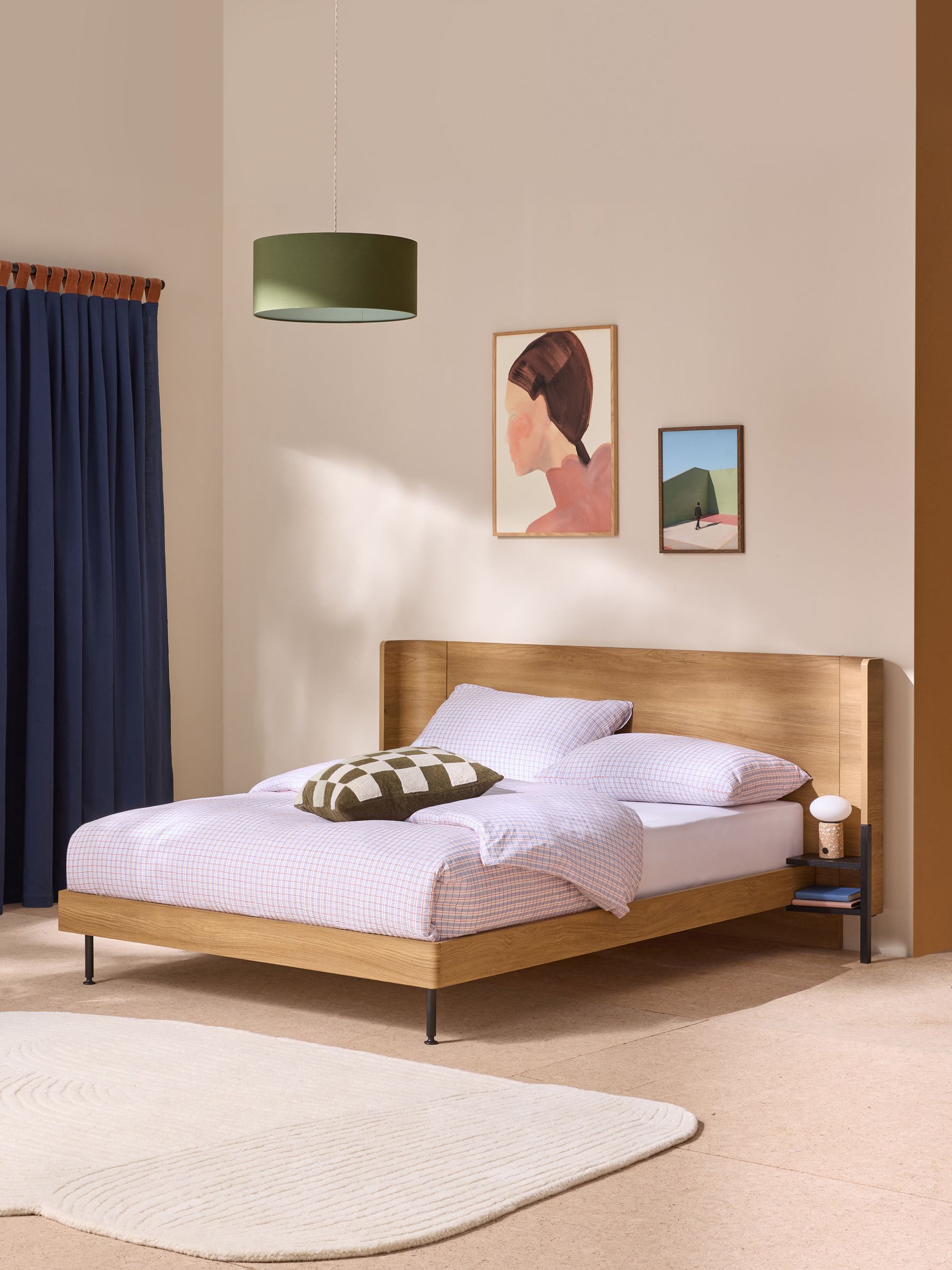 Zeke Bed in Oak Effect