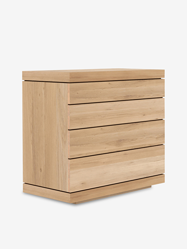 Commode burger 4 tiroirs - ethnicraft chene clair