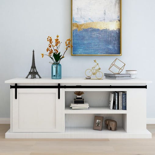 NNEVL Mini Sliding Barn Door Kit Carbon Steel 200 cm