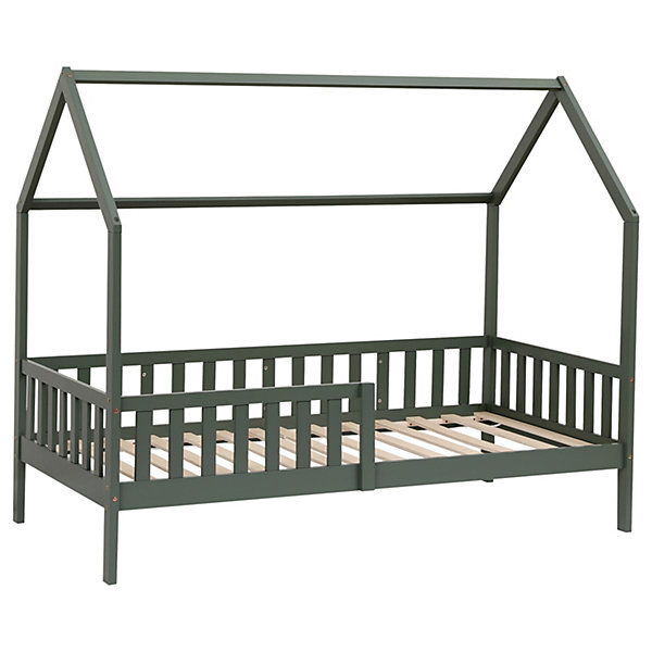 Lit cabane pour enfant 190x90cm vert MARCEAU - HAPPY GARDEN