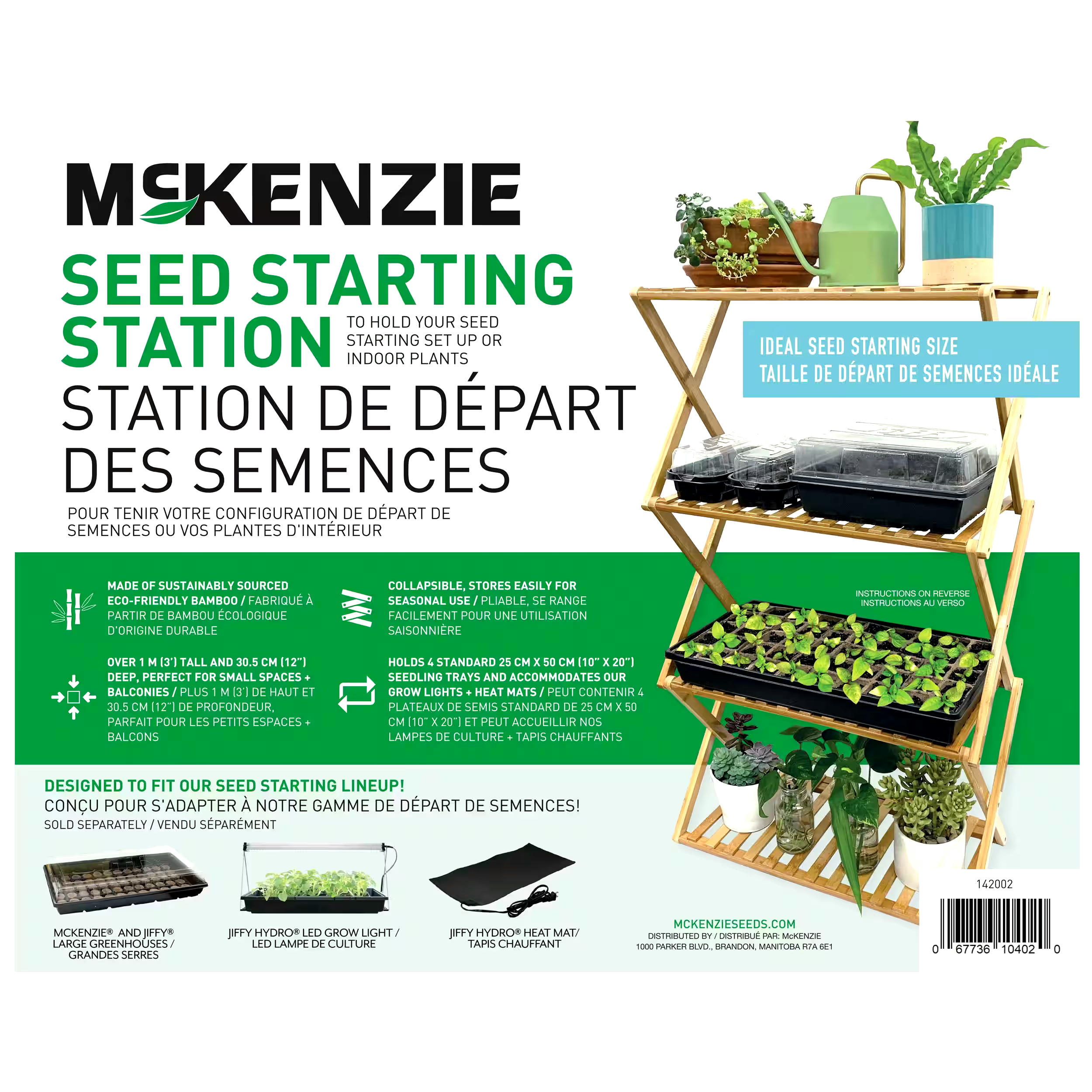 McKenzie Bamboo 4-Tier Seed Starting Station