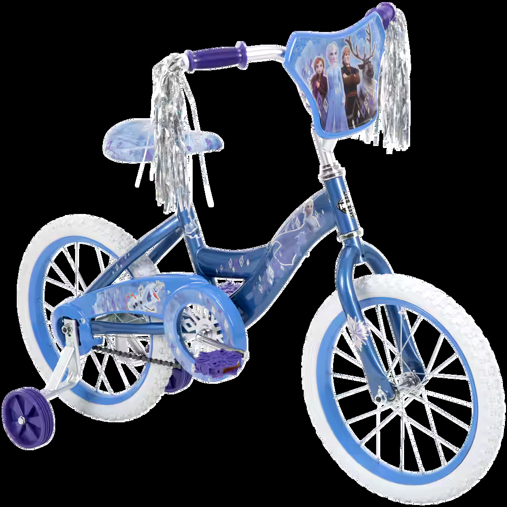 Disney Frozen Kids' Bike, 16-in, Ice Blue/White